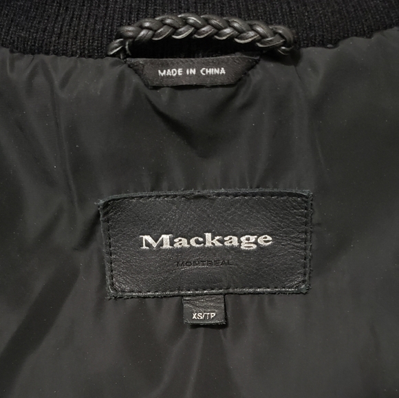 ****SOLD****Mackage Adali black Sz.xs Natural fur winter jacket - Picture 9 of 14